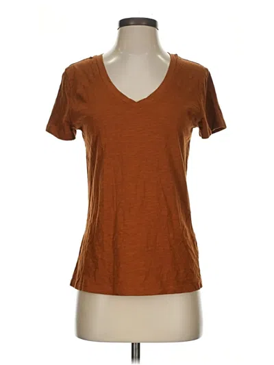 Pre-owned Universal Thread Short Sleeve T-shirt In Brown