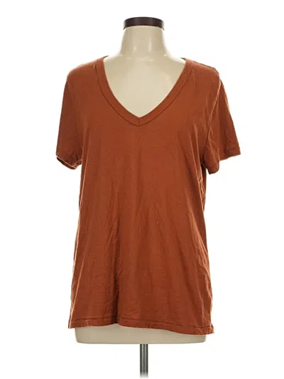 Pre-owned Universal Thread Short Sleeve T-shirt In Brown