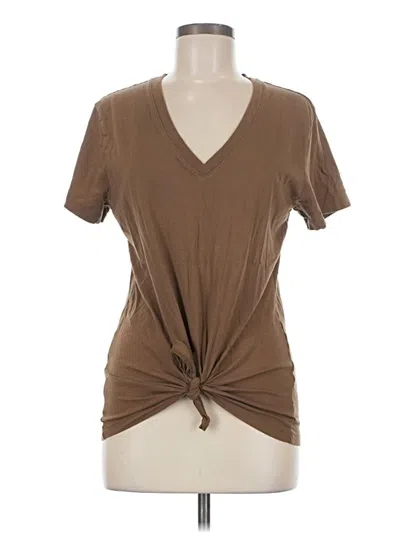 Pre-owned Universal Thread Short Sleeve T-shirt In Brown