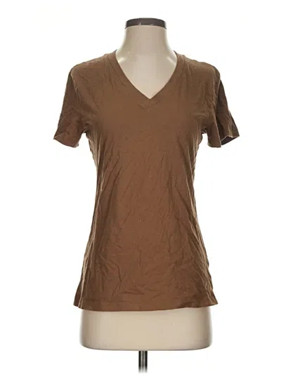 Pre-owned Universal Thread Short Sleeve T-shirt In Brown