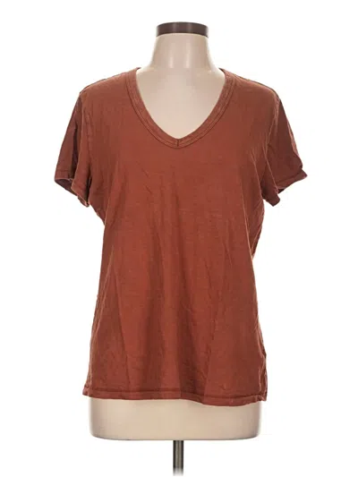 Pre-owned Universal Thread Short Sleeve T-shirt In Brown