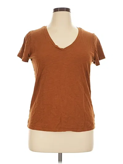 Pre-owned Universal Thread Short Sleeve T-shirt In Brown