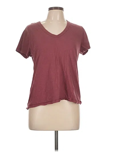 Pre-owned Universal Thread Short Sleeve T-shirt In Burgundy