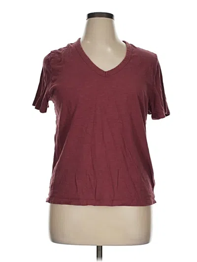 Pre-owned Universal Thread Short Sleeve T-shirt In Burgundy