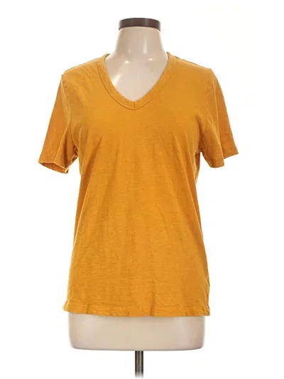 Pre-owned Universal Thread Short Sleeve T-shirt In Gold