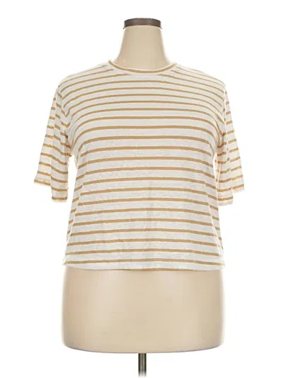 Pre-owned Universal Thread Short Sleeve T-shirt In Gold