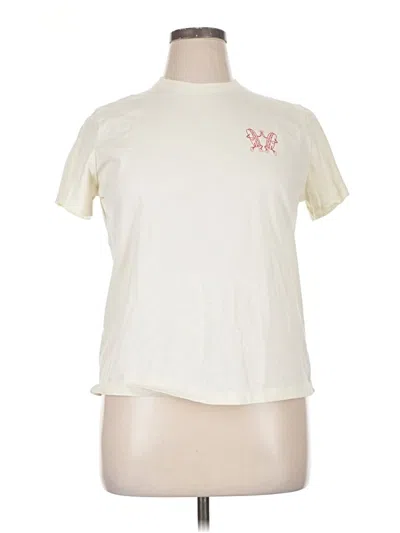 Pre-owned Universal Thread Short Sleeve T-shirt In Ivory