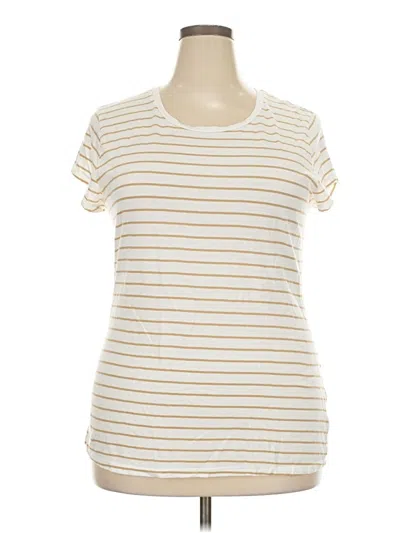 Pre-owned Universal Thread Short Sleeve T-shirt In Ivory