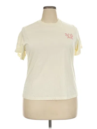 Pre-owned Universal Thread Short Sleeve T-shirt In Ivory