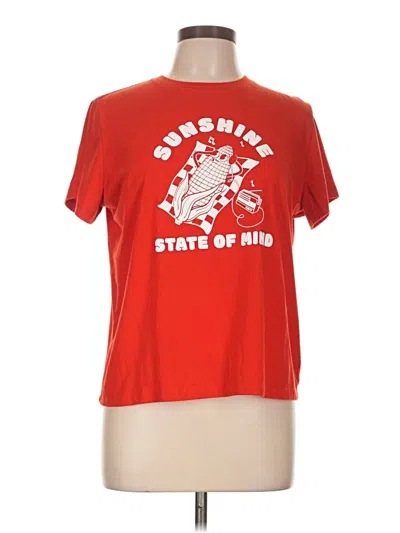 Pre-owned Universal Thread Short Sleeve T-shirt In Red