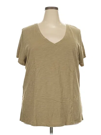 Pre-owned Universal Thread Short Sleeve T-shirt In Tan