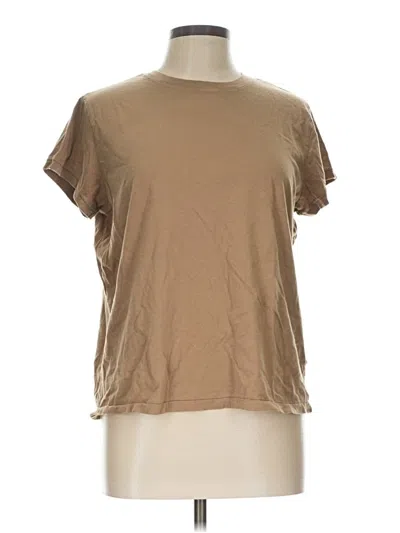 Pre-owned Universal Thread Short Sleeve T-shirt In Tan