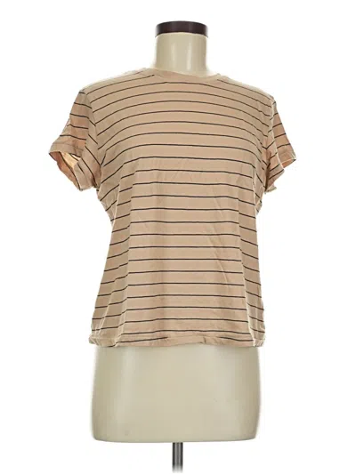 Pre-owned Universal Thread Short Sleeve T-shirt In Tan