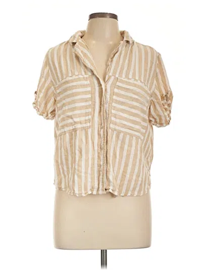 Pre-owned Universal Thread Short Sleeve T-shirt In Tan