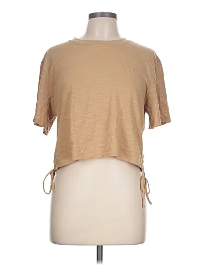 Pre-owned Universal Thread Short Sleeve T-shirt In Tan