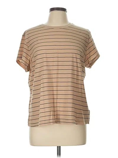 Pre-owned Universal Thread Short Sleeve T-shirt In Tan