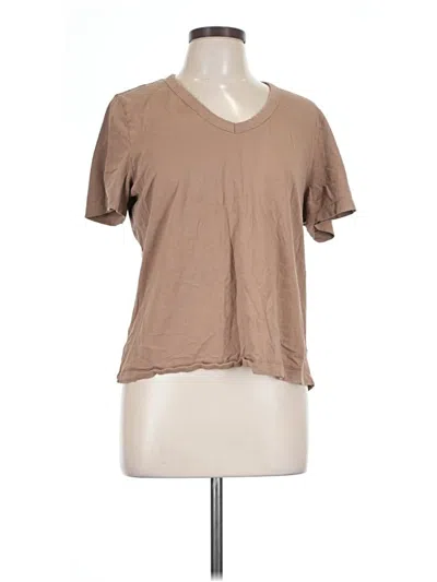 Pre-owned Universal Thread Short Sleeve T-shirt In Tan