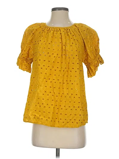 Pre-owned Universal Thread Short Sleeve T-shirt In Yellow