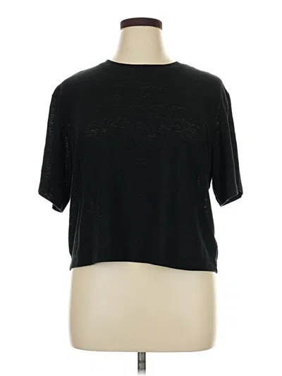 Pre-owned Universal Thread Short Sleeve Turtleneck In Black