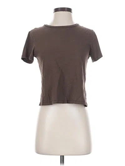 Pre-owned Universal Thread Short Sleeve Turtleneck In Brown