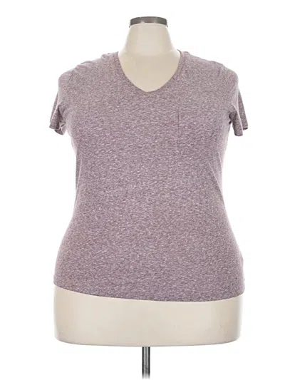 Pre-owned Universal Thread Short Sleeve Turtleneck In Burgundy