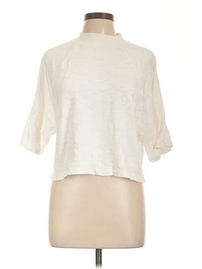 Pre-owned Universal Thread Short Sleeve Turtleneck In Ivory