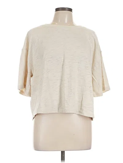 Pre-owned Universal Thread Short Sleeve Turtleneck In Ivory