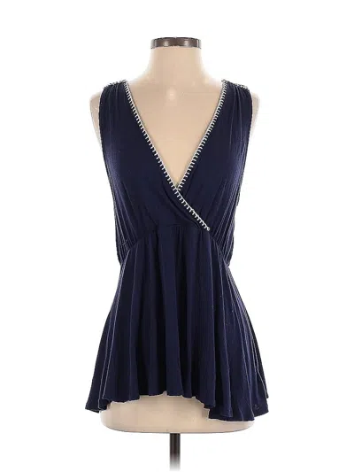 Pre-owned Universal Thread Sleeveless Blouse In Blue
