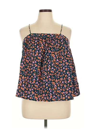 Pre-owned Universal Thread Sleeveless Blouse In Blue