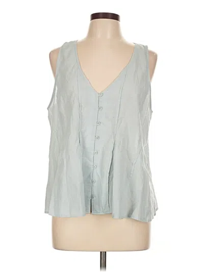 Pre-owned Universal Thread Sleeveless Blouse In Blue
