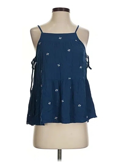 Pre-owned Universal Thread Sleeveless Blouse In Blue