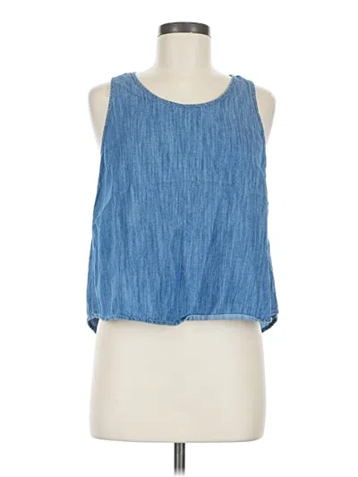 Pre-owned Universal Thread Sleeveless Blouse In Blue