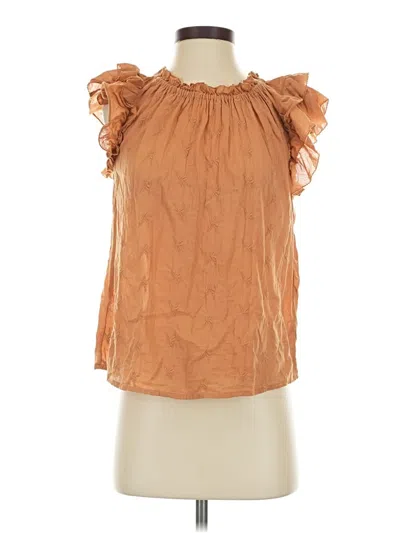 Pre-owned Universal Thread Sleeveless Blouse In Brown