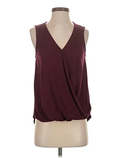 Pre-owned Universal Thread Sleeveless Blouse In Burgundy