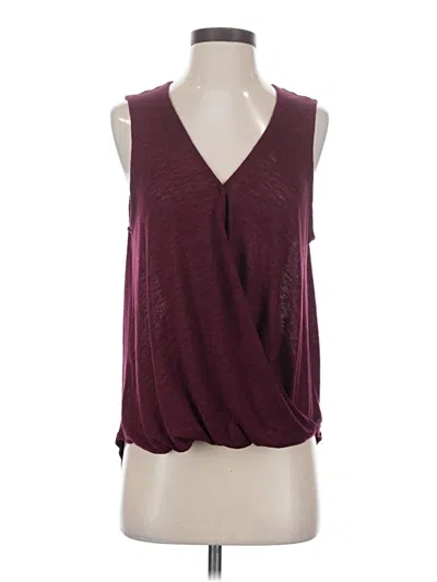 Pre-owned Universal Thread Sleeveless Blouse In Burgundy