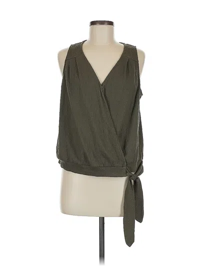 Pre-owned Universal Thread Sleeveless Blouse In Green