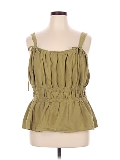 Pre-owned Universal Thread Sleeveless Blouse In Green