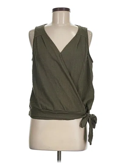 Pre-owned Universal Thread Sleeveless Blouse In Green