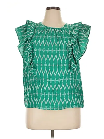 Pre-owned Universal Thread Sleeveless Blouse In Green