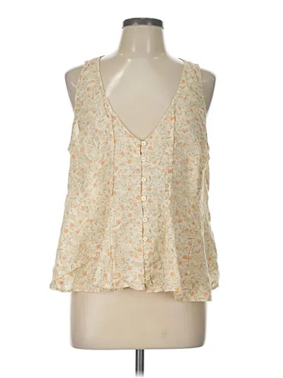 Pre-owned Universal Thread Sleeveless Blouse In Ivory