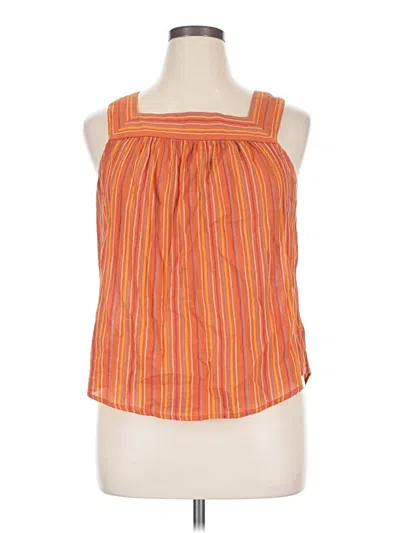 Pre-owned Universal Thread Sleeveless Blouse In Orange