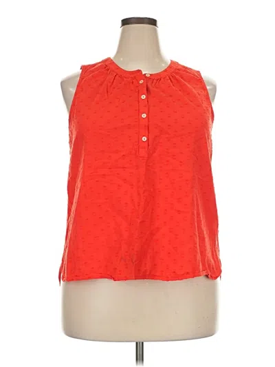 Pre-owned Universal Thread Sleeveless Blouse In Orange