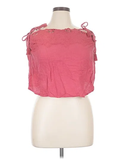 Pre-owned Universal Thread Sleeveless Blouse In Pink