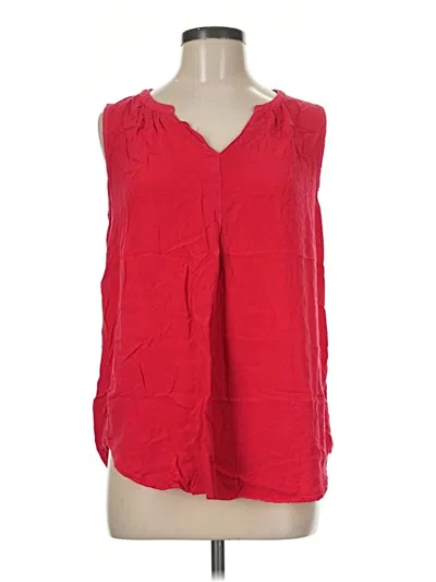 Pre-owned Universal Thread Sleeveless Blouse In Red