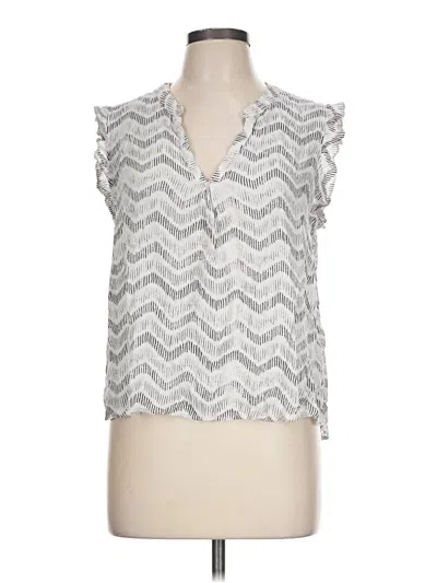 Pre-owned Universal Thread Sleeveless Blouse In Silver