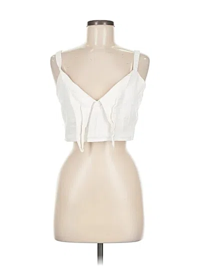Pre-owned Universal Thread Sleeveless Blouse In White