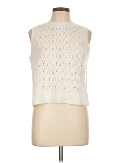 Pre-owned Universal Thread Sleeveless Blouse In White