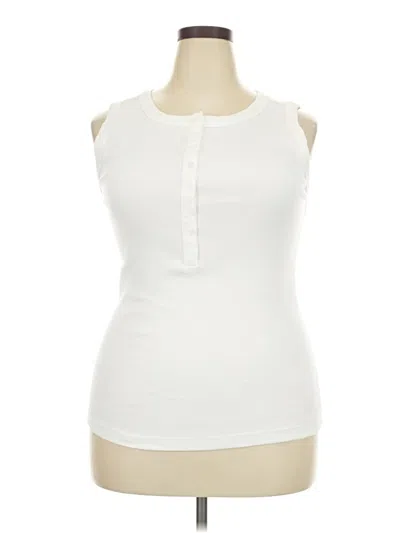 Pre-owned Universal Thread Sleeveless Blouse In White
