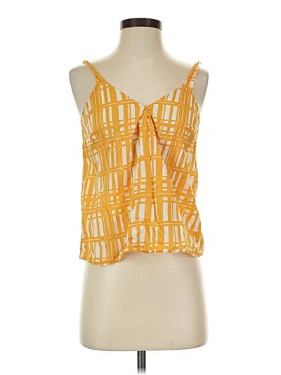 Pre-owned Universal Thread Sleeveless Blouse In Yellow