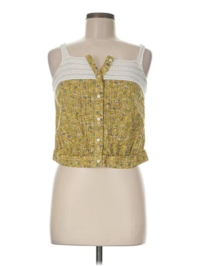 Pre-owned Universal Thread Sleeveless Blouse In Yellow